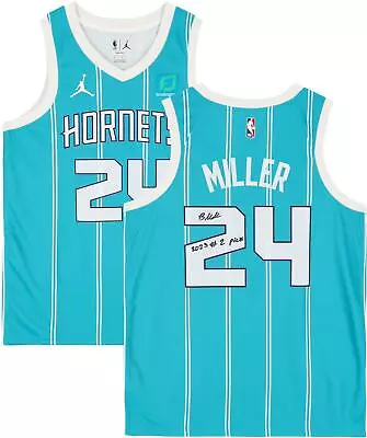 Brandon Miller Charlotte Hornets Autographed Teal Nike Icon Edition • $404.99