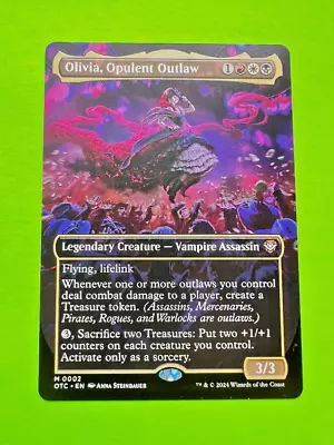 MTG Outlaws Of Thunder Junction - Olivia Opulent Outlaw - Borderless  Mythic • $0.99