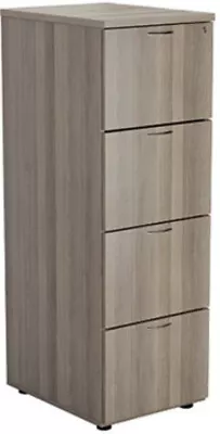 Jemini 4 Drawer Filing Cabinet 464x600x1365mm Grey Oak KF78955 • £380.96