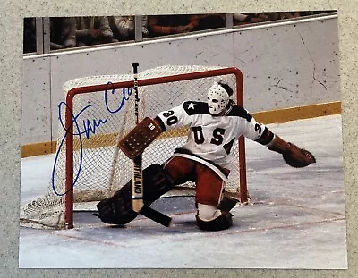 JIM CRAIG HAND SIGNED 8x10 PHOTO MIRACLE ON ICE USA TEAM GOALIE AUTOGRAPH • $23.96