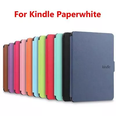 Folio Protective Shell Smart Case Cover PU Leather For Kindle Paperwhite 1/2/3 • $16