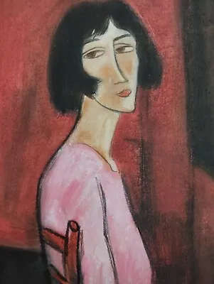 Amedeo Modigliani Drawing On Paper (Handmade) Signed And Stamped Mixed Media. • $80