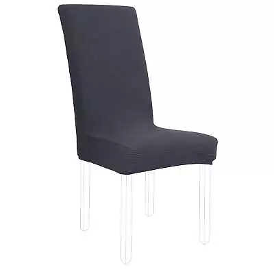 Unique Bargains Stretch Knitted Dining Room Chair Cover Navy Blue L Durable Soft • $21.61
