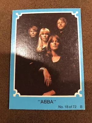 1976 Scanlens ABBA Trading Card No 18 (Blue Set) • $5