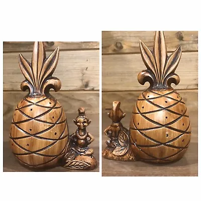Vtg Mid Century Treasure Craft Pineapple Tiki Toothpick Appetizer Skewer Holder • $11.49