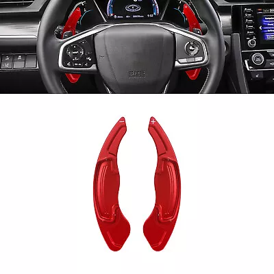 Red Steering Wheel Paddle Extension Shifter Trim For Acura TLX ILX TSX MDX RDX • $27.98