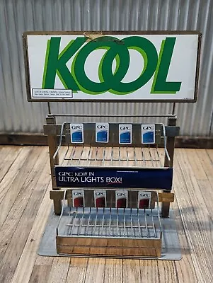 1992 Kool Cigarette Metal Store Counter Display Rack Gpc  Vtg Sign • $34.95