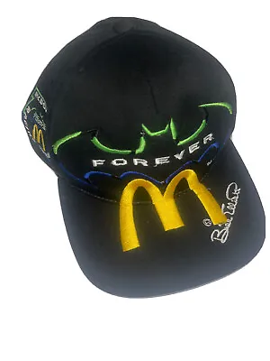 Vintage 1995 Bill Elliot Batman Forever McDonalds Big Logo Snapback Hat Nascar • $34.99