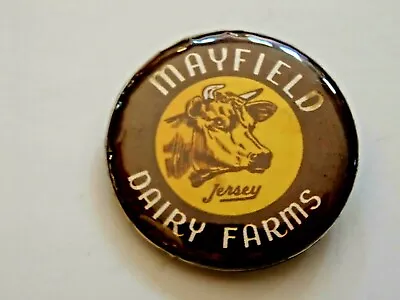Mayfield Dairy ~ Mayfield Dairy Jersey Farms Ice Cream Dairy Cow ~ Pin Back • $7.99