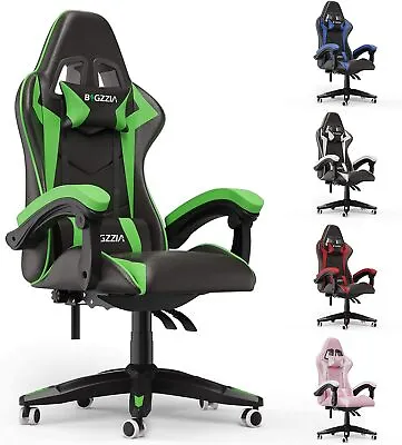 Leather Video Gaming Racing Chair Ergonomic Swivel Computer Office Desk Chair • $85.99