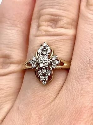 2Ct Round Lab-Created Diamond  14k Yellow Gold Finish Antique Engagement Ring • $80.29