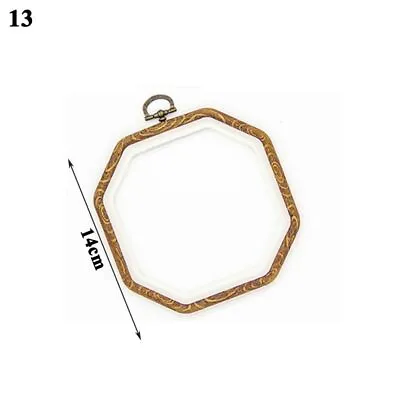 11 Size Embroidery Hoop Cross Stitch Frame DIY Sewing Craft Round Oval Octagon • $7.33