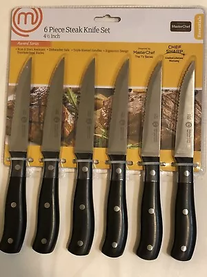 MasterChef Award Series 6-Piece STEAK KNIFE Set 4.5  Stainless Steel Blades NEW! • $36