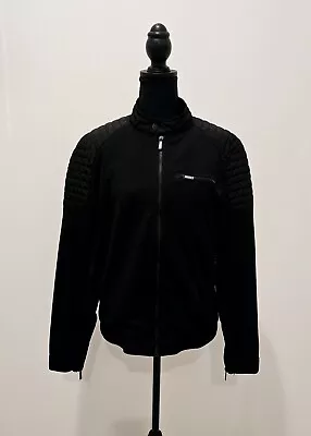 Zara Man Full Zip Jacket Size Medium Black Mens Casual Padded Polyester • $28.50