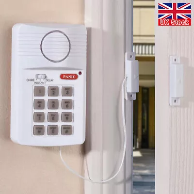 Wireless Door Alarm Shed Garage Caravan Burglar Home Security Keypad Loud Alarm • £7.99