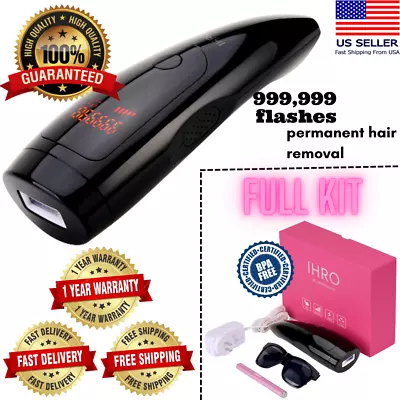$24.99 • Buy At-Home IPL Hair Removal For Women And Men Permanent Hair Removal 999,999 Flash