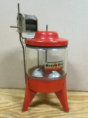 MODERN MISS WASHING MACHINE C.G. Wood Very Early Girard Toy Still Works • $85