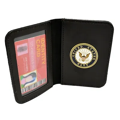 U S Navy Challenge Coin ID Wallet Medallion Document License Holder Card Case • $26.20