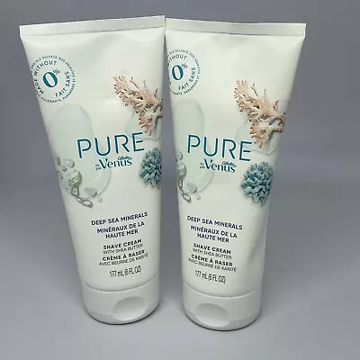 2ct Pure By Venus 6 Oz Deep Sea Minerals Shave Cream With Shea Butter • $12.99