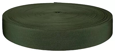 1 1/2 Inch Berry Compliant Camo Green Lite Weight Nylon Webbing Closeout-10 Yds. • $5.97