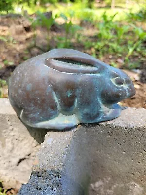 Vintage Brass Paper Weight Bunny Rabbit • $19.61