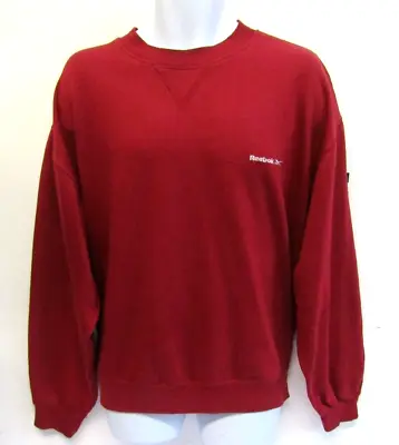£9.99 • Buy Vintage Reebok Mens Sweatshirt Jumper Top Size Xl Red