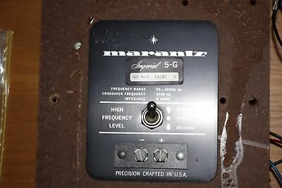 Marantz Imperial 5g Crossover & Tweeter Control • $35