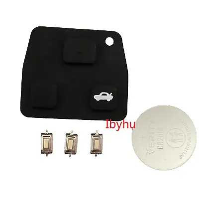 FOR Toyota Rav4 Yaris MR2 Corolla Avensis 3 Button Remote Key Fob Case Battery • $3.19