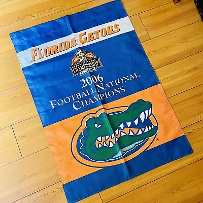 Florida Gators 2006 FOOTBALL NATIONAL CHAMPIONS DOUBLE SIDED 28 X 40 BANNER! • $8.12