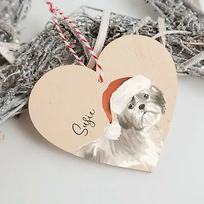 £8.99 • Buy Shih Tzu Shorter Haired Ornament - Christmas Ornament - Dog Owner Gift - Christm
