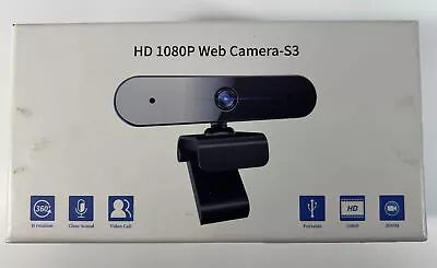 WebCamera-S3 Auto Focusing Web Camera 1080P HD Cam With Microphone • $17.25