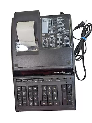 Vtg Monroe Classic Electronic Large  Printing Calculator Black Electric • $69.95