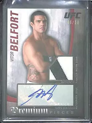 2010 Topps UFC Premium Pieces Relic Autograph #APP-VB Vitor Belfort No 46 Of 50 • $399.99