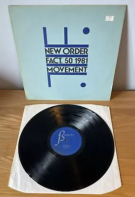 New Order Movement Fact 50 1981 Vinyl LP. Factory Records LP VG To Excellent • £10