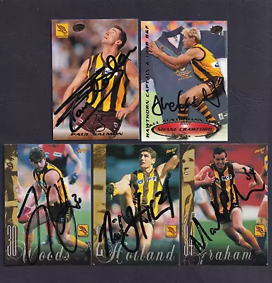 Hawthorn (AFL Cards Not Scanlens) Signed Cards - Salmon (rare) Crawford Others • $24