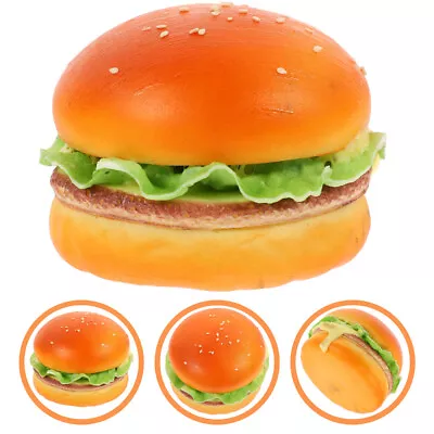  Simulation Burger Sandwich Toy Fake Food Toddler Play Pretend Desktop • £9.29