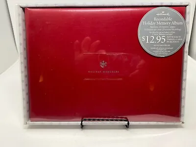 Hallmark Recordable Holiday Memory Photo Album 2005 Red Scrapbook New • $31.90
