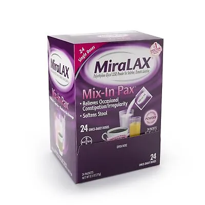 MiraLAX Powder 11523726808 1 Box  24 Per Box • $46.91