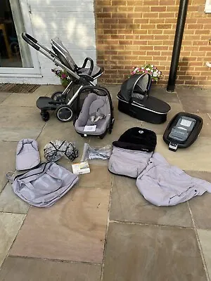 Babystyle Oyster 2 Travel System Maxi Cosi Car Seat & Isofix & Buggy Board &More • £105