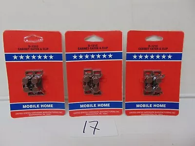 Cabinet Door Catch And Clip By US Hardware D-121C Mobile Home Spring Lot Of 3 • $14.99