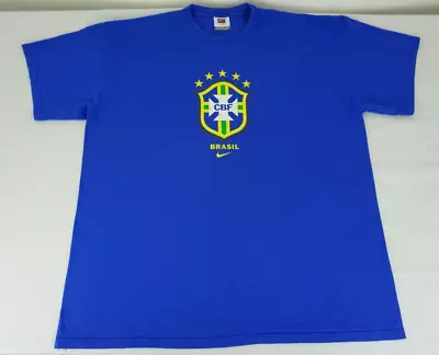$35 • Buy Team Nike CBF Brazil Shirt Tagged 2XL Brazilian Football Confederation Futbol