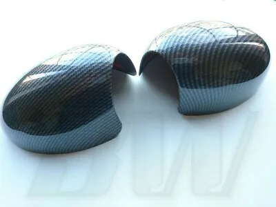 Mini Mirror Covers Carbon Fibre Effect Cooper S Jcw R50 R53 2000-2006 R52 Rhd  • $49.31