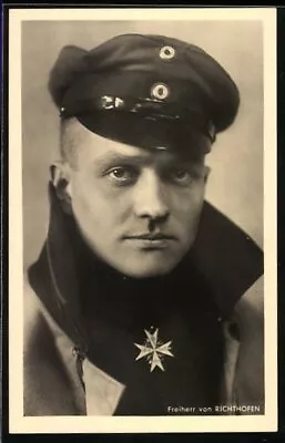 Ak Portrait Des Jagdfliegers Freiherr Manfred Von Richthofen Called The Red • $73.50