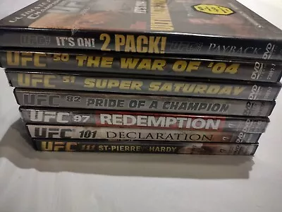 UFC DVD Lot (7) Ultimate Fighting Championship MMA 47 48 50 51 82 97 101 & 111 • $24.99