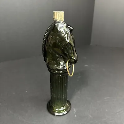 Vintage Avon Pony Post “Tribute” After Shave Lotion   Green Gl. Decanter Bottle • $14.99