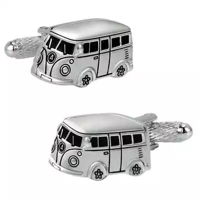 £24.59 • Buy VW Kombi Van Silver Cufflinks