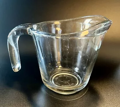 Vintage Anchor Hocking Glass Measuring Cup 1 Cup 8 Oz 250 Ml Etched Markings • $12