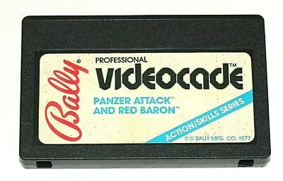 $17.99 • Buy Bally Professional Videocade Panzer Attack And Red Baron Game Cartridge (1977) 