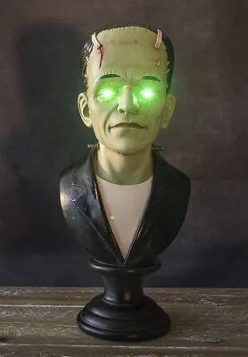 Frankenstein's Monster 14 Inch Statue Bust With LED Light Eyes 05FPT10 • $59.99