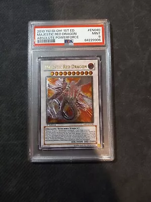 2010 Yu-Gi-Oh! Absolute Powerforce 1st Edition Majestic Red Dragon #EN040 PSA 9 • $150